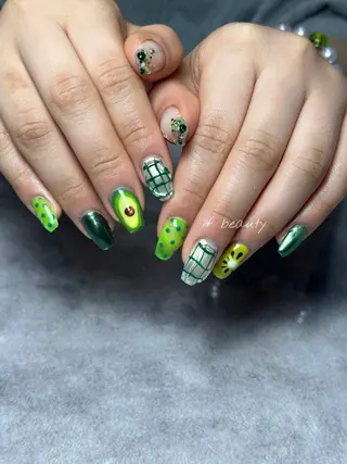 ネイル if Hair＆Nail Salon所属・IKA /海外ネイル /個性派/ワンホンのネイルデザイン