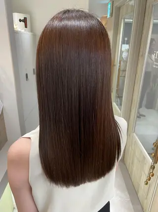 セミロング カラー 西 めぐみのヘアスタイル