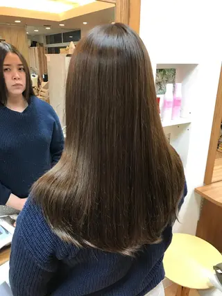 セミロング カラー 縮毛矯正◇髪質 改善✨松下直揮のヘアスタイル