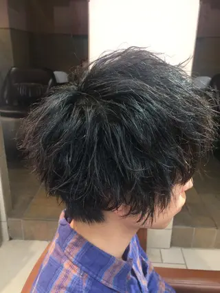 カラー パーマ ヘアアレンジ メンズ メンズパーマの巨匠 鈴木純のヘアスタイル