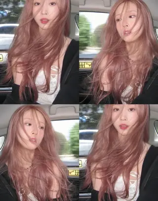 ミディアム カラー ヘアアレンジ mina 🌷のヘアスタイル