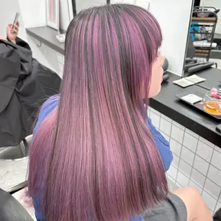 ロング カラー ❣️星野のあ❣️ 優しいダブルブリーチのヘアスタイル
