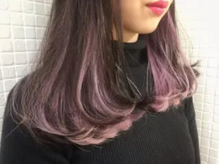 セミロング 松戸　レイヤーカット 野口　康太郎のヘアスタイル