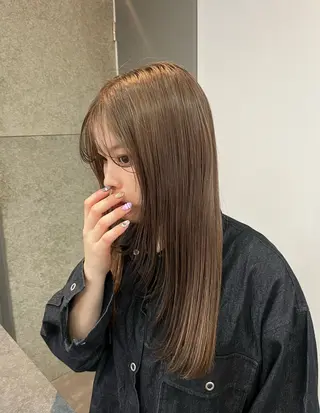 ロング カラー benji 登戸所属・竹内 菜々子のヘアスタイル