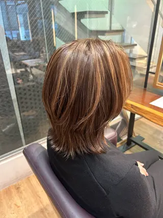 ミディアム カラー 艶カラー🌸アレンジ 🌹Sally🕊️のヘアスタイル