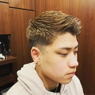 ショート メンズ ヒロ銀座 バーバーショップ神楽坂所属・ひらお あおとのヘアスタイル