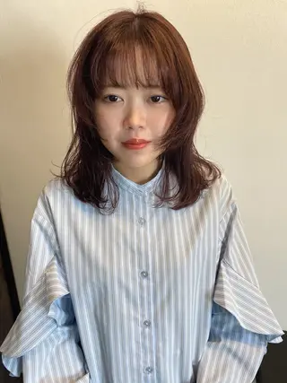 ミディアム 広島/ボブ/レイヤー 🌿‬wakabaのヘアスタイル