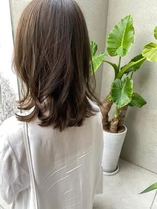 ミディアム VLOW nex the salon所属・韓国風/髪質改善/ ナガヤアキラのヘアスタイル