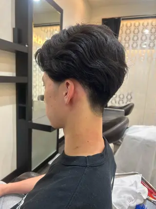 パーマ メンズ 長谷川 啓吾のヘアスタイル