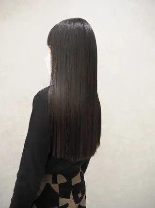 セミロング カラー パーマ 【美髪矯正) 縮毛矯正吉村　清志のヘアスタイル