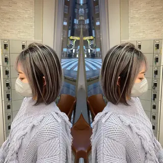 ミディアム Y Uのヘアスタイル