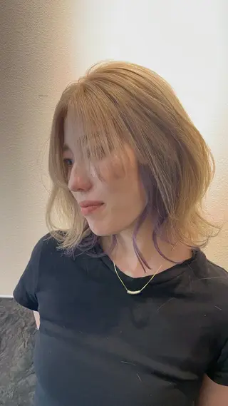 カラー dao/ミルクティー /ブラウン/ブロンドのヘアスタイル