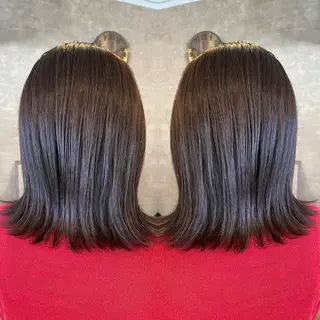 ミディアム カラー tocca 💜石田愛結💜のヘアスタイル