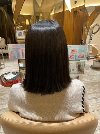 セミロング 本田 菜都のヘアスタイル