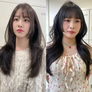 セミロング MOE 福岡韓国ヘア✧︎のヘアスタイル