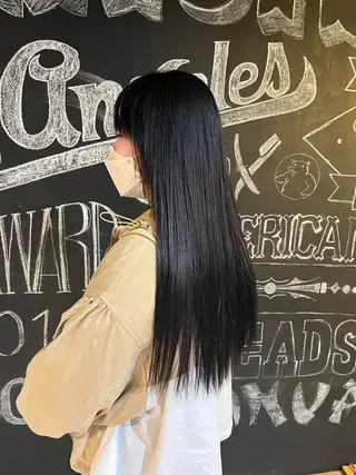 ロング the OSCAR所属・韓国ヘアスタイリスト Harukaのヘアスタイル