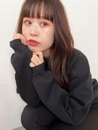 セミロング ヘアアレンジ 田中 あやなのヘアスタイル