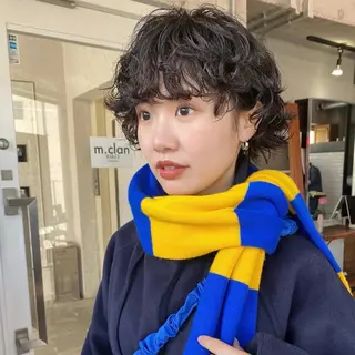 ショート パーマ つかもと みことのヘアスタイル