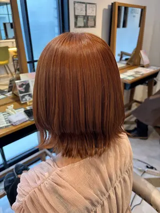 ショート みらい🖤ブリーチ 縮毛矯正モデル募集のヘアスタイル