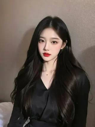 ロング 大人っぽ中韓レディ ヘア🤍MAOのヘアスタイル