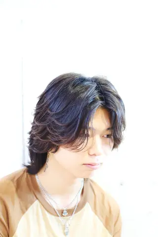 ショート カラー パーマ メンズ [無料カットモデル] 田野　将汰のヘアスタイル