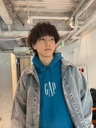 ミディアム パーマ メンズ 🔱メンズパーマ特化 🔱山下和輝のヘアスタイル