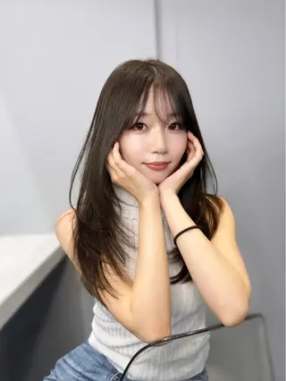 セミロング カラー 🦋韓国系指名No1 店長/圓山 祐也🦋のヘアスタイル