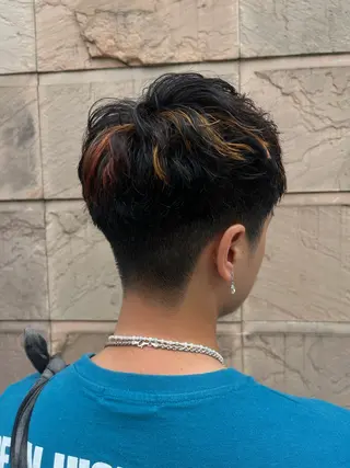 ロング カラー パーマ ヘアアレンジ メンズ 渡邉 舞のヘアスタイル