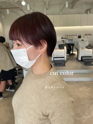 ショート カラー 峯崎 葵のヘアスタイル