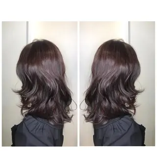 ミディアム カラー 寺山 佳貴のヘアスタイル