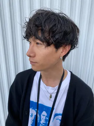 パーマ メンズ 高橋 舟太郎のヘアスタイル