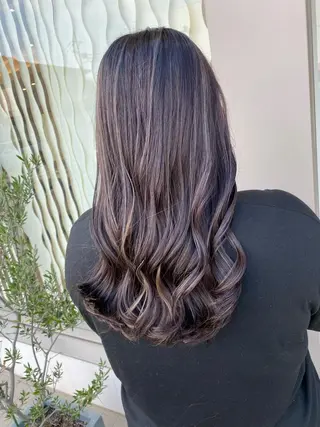 ロング カラー 吹田 駿 髪質改善縮毛矯正のヘアスタイル