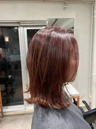 ミディアム カラー ベージュ/グレージュ 恵比寿/丸山陽平のヘアスタイル