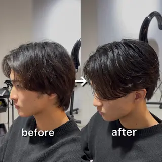 ミディアム メンズ Dover中野✂︎ メンズ美容師島村祐輝のヘアスタイル