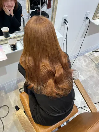 セミロング カラー 似合わせカラー 梅田 ayanaのヘアスタイル