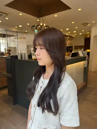 ロング 透明感たっぷり ベージュ🥣✨ヒラリのヘアスタイル