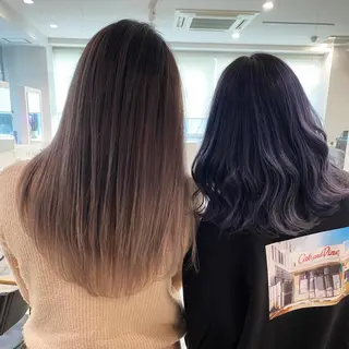 ミディアム カラー JILBLAN京都 ショート/ハイライトのヘアスタイル