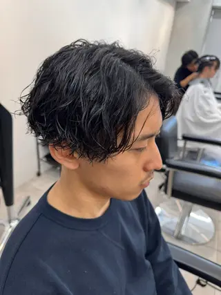 パーマ メンズ 大宮メンズ特化/パー マ職人/小川藍人のヘアスタイル