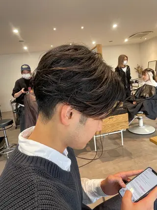 ミディアム 樋口 令惟のヘアスタイル