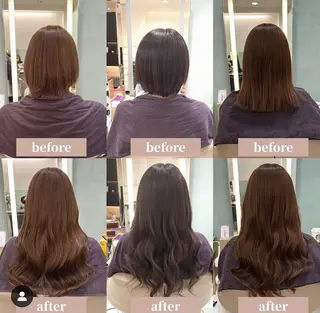 ミディアム ヘアアレンジ カラーとエクステ 🌟エクステのヘアスタイル