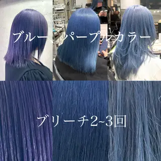 ロング カラー 🩵艶ハイトーン ブリーチ🩵ユウゴのヘアスタイル