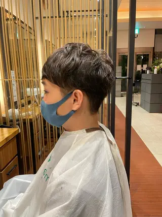 ショート パーマ メンズ REEED所属・髙田 千華 レディースカットのヘアスタイル