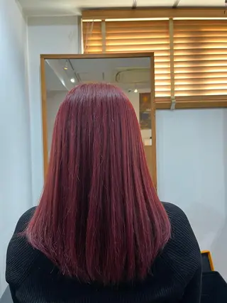 セミロング ✨🎨ブリーチなし 透明感カラー✨美友のヘアスタイル