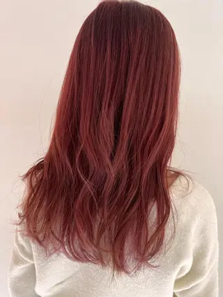 セミロング カラー 柳澤 和也のヘアスタイル