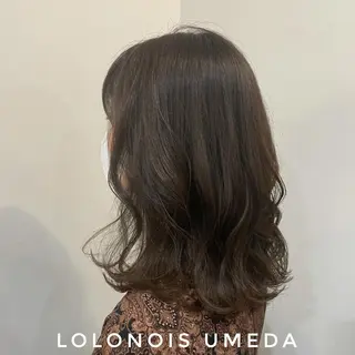 ミディアム カラー Lolonois梅田 /Okazaki:)のヘアスタイル