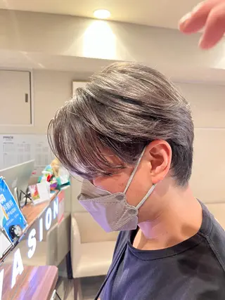 ミディアム カラー メンズ dogstar小林諒 レイヤー/パーマのヘアスタイル