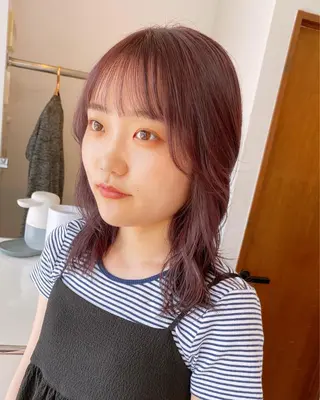 ミディアム カラー 山田勇真 ボブ/縮毛矯正/金山のヘアスタイル