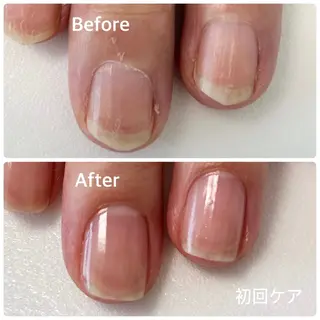 ネイル 自爪育成ネイルケア Lena  nailのネイルデザイン