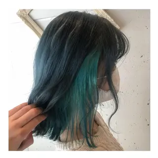 ミディアム カラー ❁⃘ ち だ り さ ❁⃘のヘアスタイル