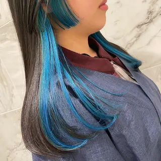 セミロング カラー SANDRO所属・SANDRO eno☺︎のヘアスタイル